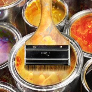 Anstrichfarben der Paint Painter Business Card Visitenkarte