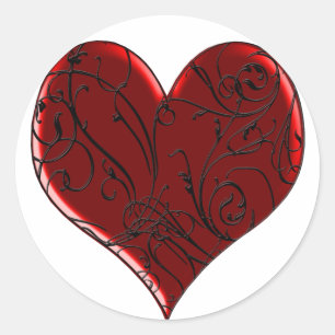 Anstrichfarbene Heart Stickers