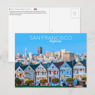 Anstrichfarbene Ladys, San Francisco, U.S.A. Postkarte
