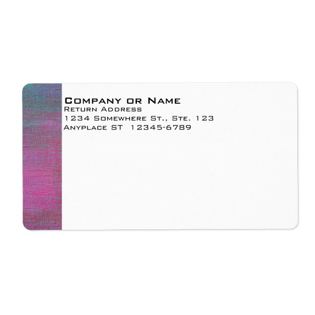 Anstrichfarbenes Versandetikett (Vorne)