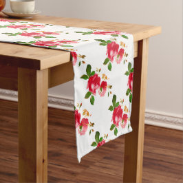 Anstrichter Burgundy Rose Long Table Runner Großer Tischläufer