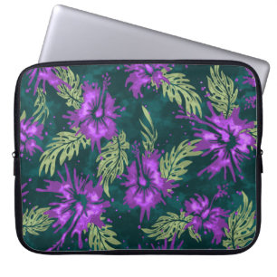 Anstrichter Hibiskus Hawaiian Neopren Wetsuit Laptopschutzhülle