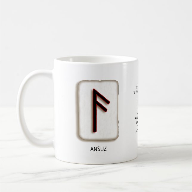 Ansuz RuneStone-Tasse Kaffeetasse (Links)