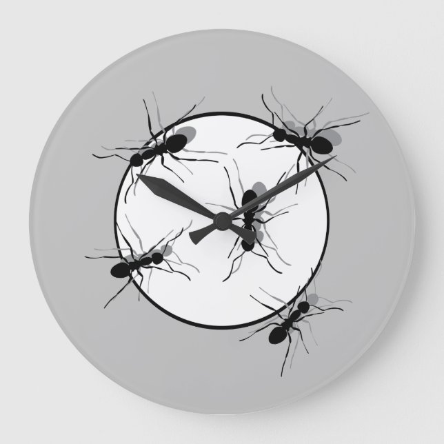 Ant Circle. Freundschaftszirkel Große Wanduhr (Vorderseite)