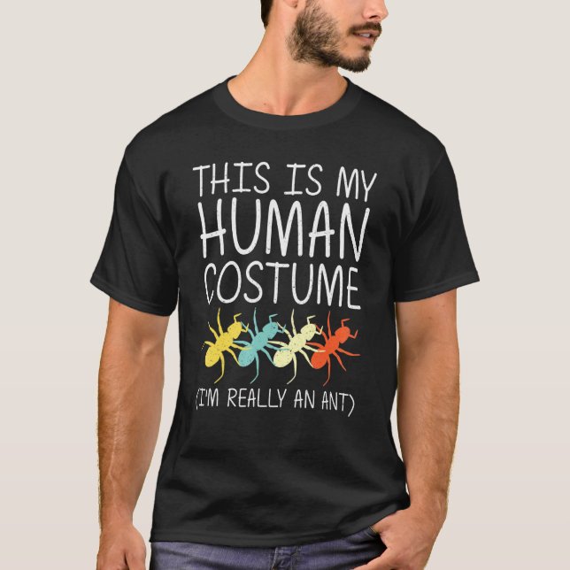 Ant Halloween Human Costume Wasp Pest Insect Easy  T-Shirt (Vorderseite)