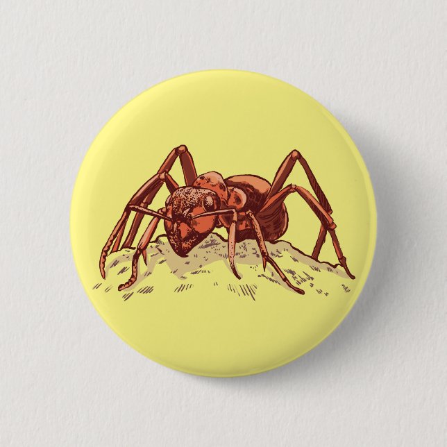 Ant - hartarbeitendes Insekt Button (Vorderseite)