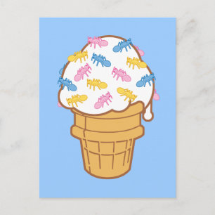 Ant Ice Cream Postkarte