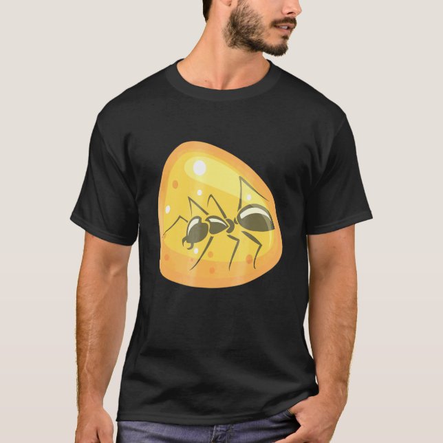 Ant in Amber Insect Tree Resin Juwelierschmuck T-Shirt (Vorderseite)