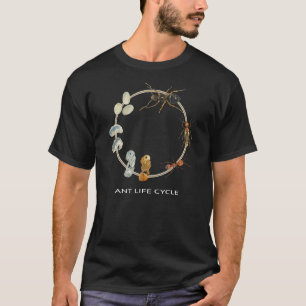 Ant Life Cycle Insect 4 Bühnen Art Wasserfarbe D T-Shirt