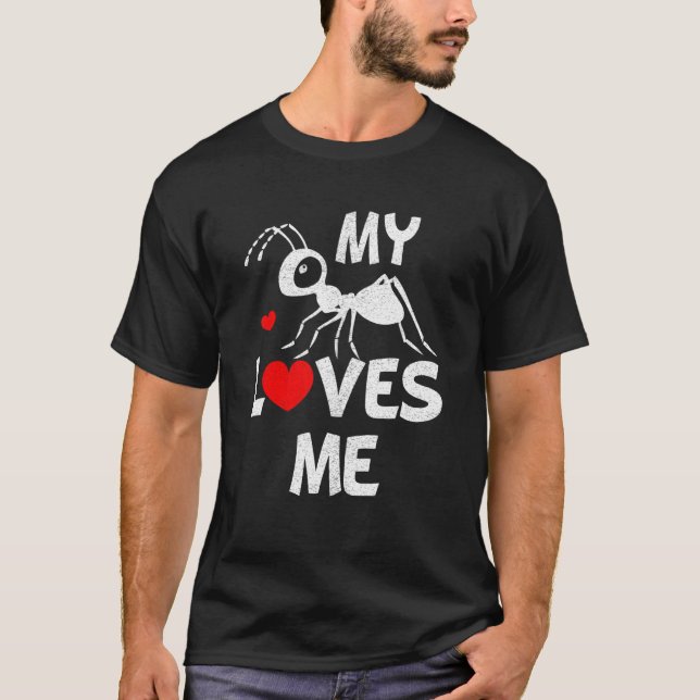 Ant  My Aunt Loves Me Family for Nephew & Niece T-Shirt (Vorderseite)
