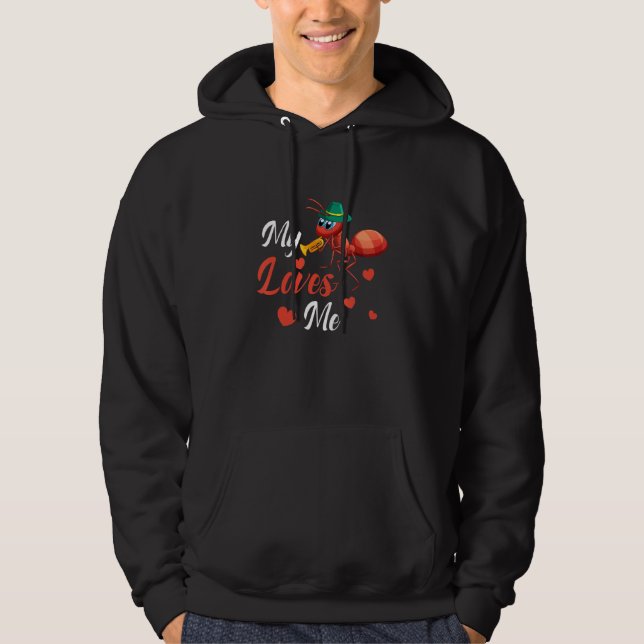 Ant  My Aunt Loves me Family Nephew & Niece Hoodie (Vorderseite)