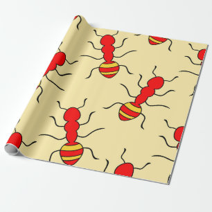 Ant nahtlos Muster vintageant, abstrakt, tierisch, Geschenkpapier