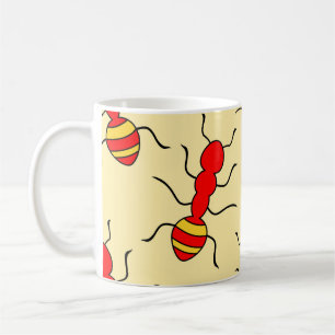 Ant nahtlos Muster vintageant, abstrakt, tierisch, Kaffeetasse