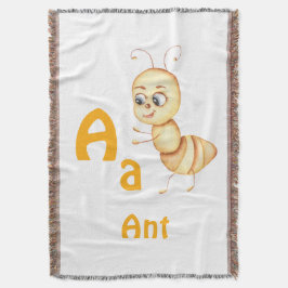 Ant personalisieren ABC: Buchstabe A - Ihren Namen Decke