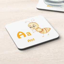 Ant personalisieren ABC: Buchstabe A - Ihren Namen Getränkeuntersetzer