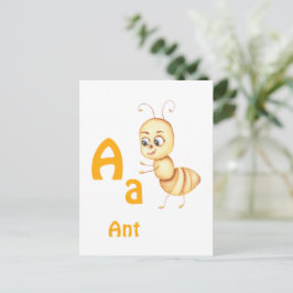 Ant personalisieren ABC: Buchstabe A - Ihren Namen Postkarte