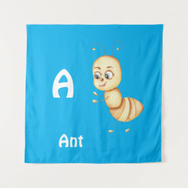 Ant personalisieren ABC: Buchstabe A - Ihren Namen Wandteppich