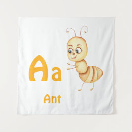 Ant personalisieren ABC: Buchstabe A - Ihren Namen Wandteppich