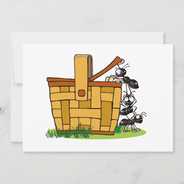 Ant Picnic Einladung (Vorderseite)