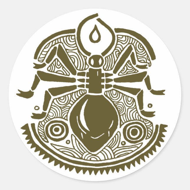 Ant Totem Runder Aufkleber (Vorderseite)