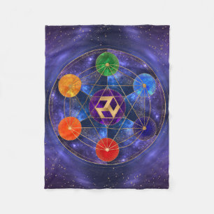 Antahkarana in Heiliger Geometrie Ornament - Nebul Fleecedecke