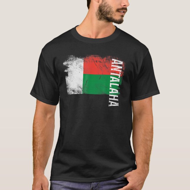 Antalaha Madagascar Flag für madagassische Männer  T-Shirt (Vorderseite)