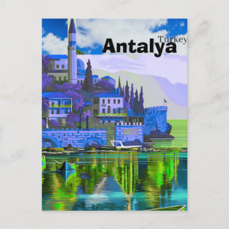 Antalya Reise Postkartengestaltung, Antalya Türkei Postkarte