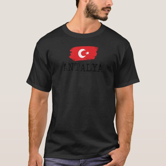Antalya Stadt Türkei Ferienstadt Türkische Reise W T-Shirt (Vorderseite)