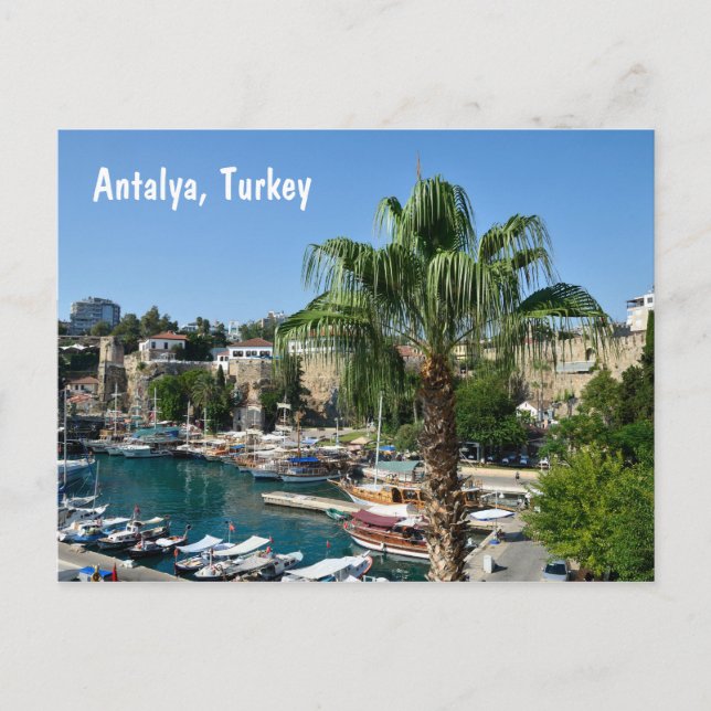 Antalya, Türkei Postkarte (Vorderseite)