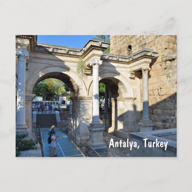 Antalya, Türkei Postkarte (Vorderseite)