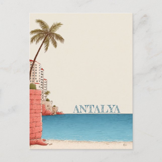 Antalya TürkeiReise Postkarte (Vorderseite)
