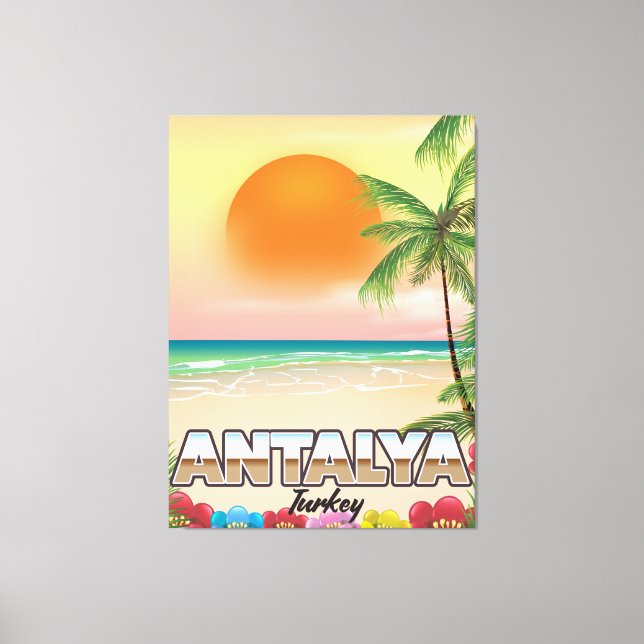 Antalya Turkey Strandposter Leinwanddruck (Vorderseite)