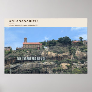 Antananarivo auf dem Hochplateau Poster