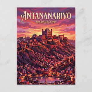 Antananarivo-Hügel Madagaskar Postkarte