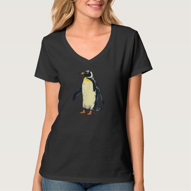 Antarctica Animal Cute Mens Penguin T-Shirt (Vorderseite)