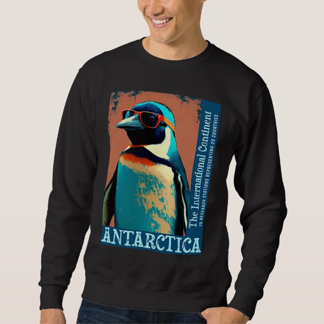 Antarctica Cute Cool Penguin Antarctic Research So Sweatshirt (Vorderseite)