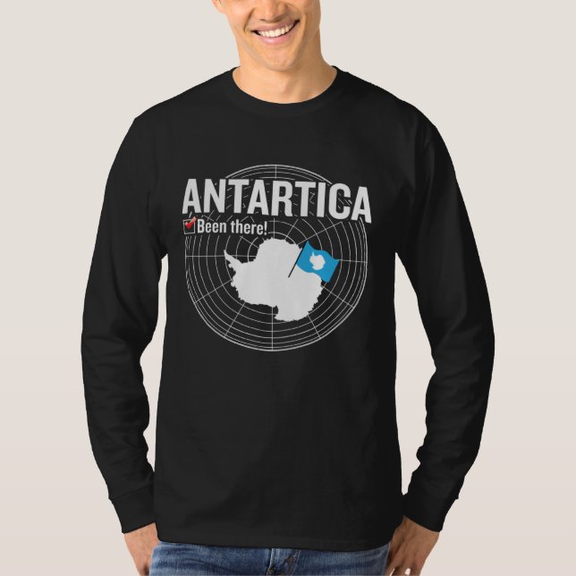 Antarctica Flag Travel Enthusiast Traveling Travel T-Shirt (Vorderseite)