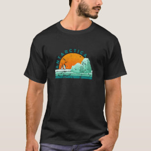Antarctica Tourist Vintage Urlaub Langarm T T-Shirt