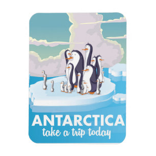 Antarctica Vintage Reiseplakat Magnet