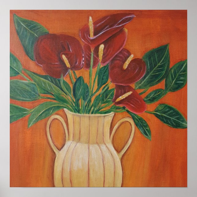 Antarium Acrylmalerei Druck Poster (Vorne)