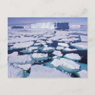 Antarktika, Eisfluss. Postkarte