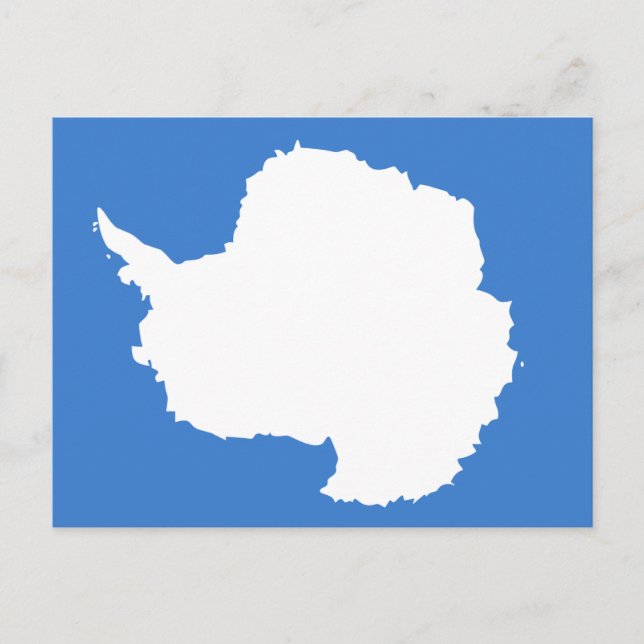 Antarktika-Flagge Postkarte (Vorderseite)