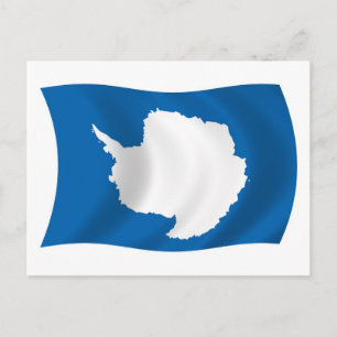 Antarktika Flagge Postkarte