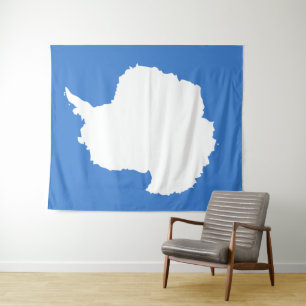 Antarktika-Flagge Wandteppich