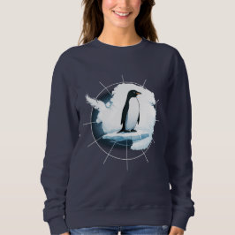 Antarktika-Pinguin-Emblem – Design für Polarforsch Sweatshirt