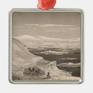 Antarktis 2 ornament aus metall