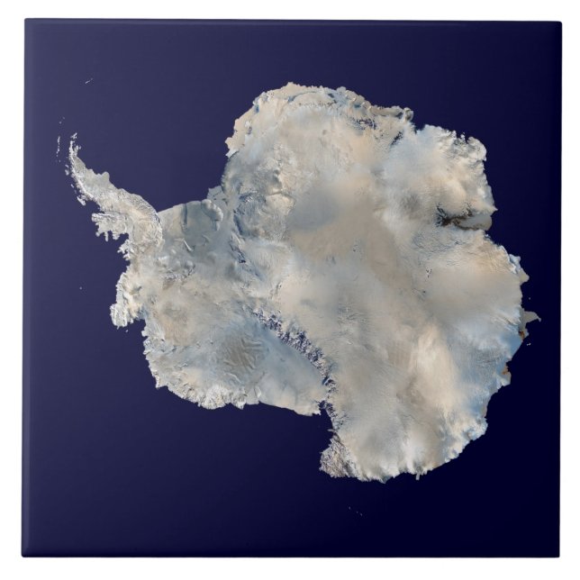 Antarktis (Blaue Marmorbildgebung der NASA) Fliese (Vorderseite)