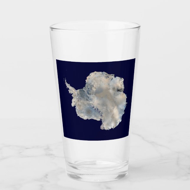 Antarktis (Blaue Marmorbildgebung der NASA) Glas (Vorderseite)