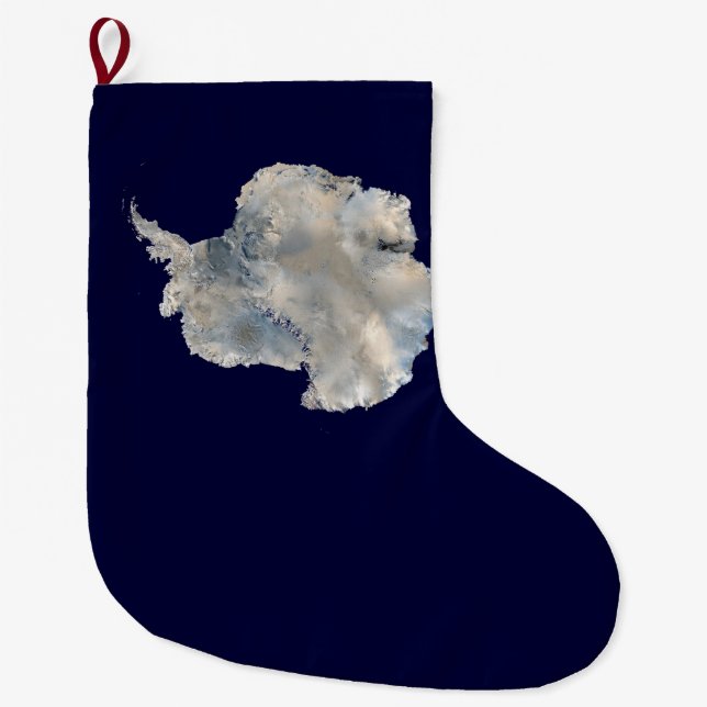 Antarktis (Blaue Marmorbildgebung der NASA) Großer Weihnachtsstrumpf (Vorderseite)