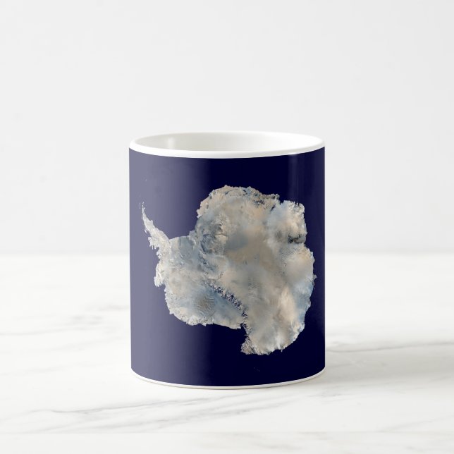 Antarktis (Blaue Marmorbildgebung der NASA) Kaffeetasse (Mittel)